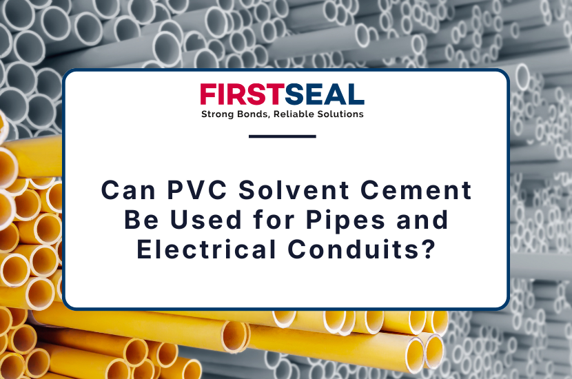 Can PVC Solvent Cement Be Used for Pipes and Electrical Conduits?